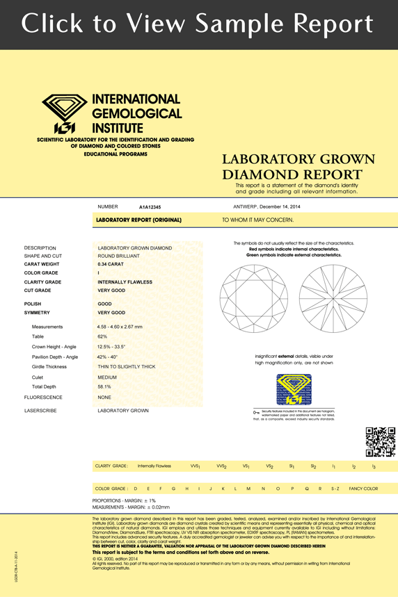Lab-Diamond Cushion Cut Engagement Ring, Classic Style