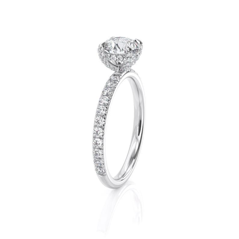 1.00ct  Round Cut Moissanite Engagement Ring, Classic Style,  Available in White Gold, Rose Gold, Yellow Gold or Platinum
