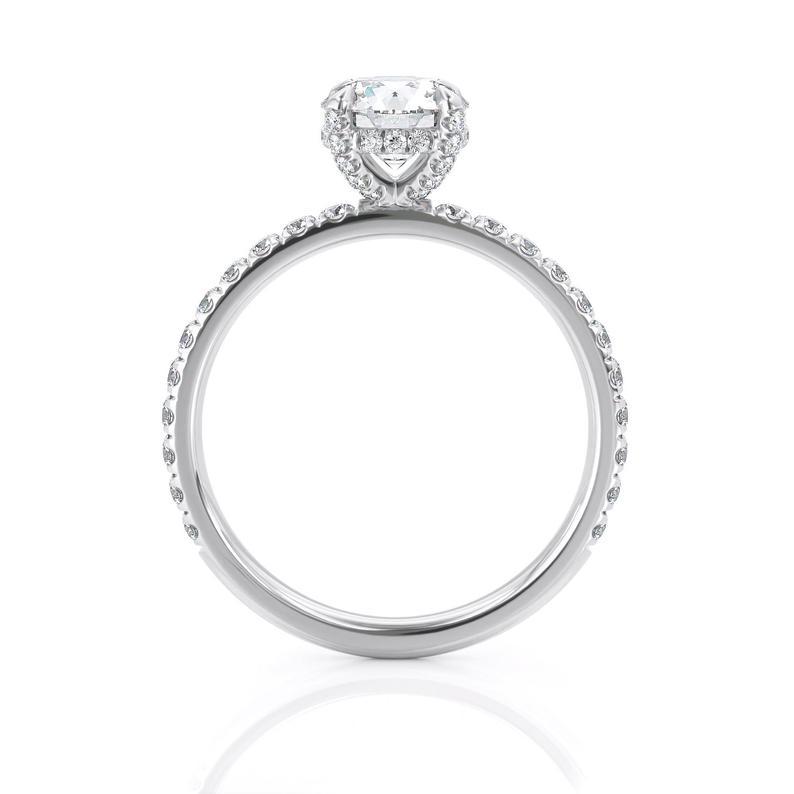 1.00ct  Round Cut Moissanite Engagement Ring, Classic Style,  Available in White Gold, Rose Gold, Yellow Gold or Platinum