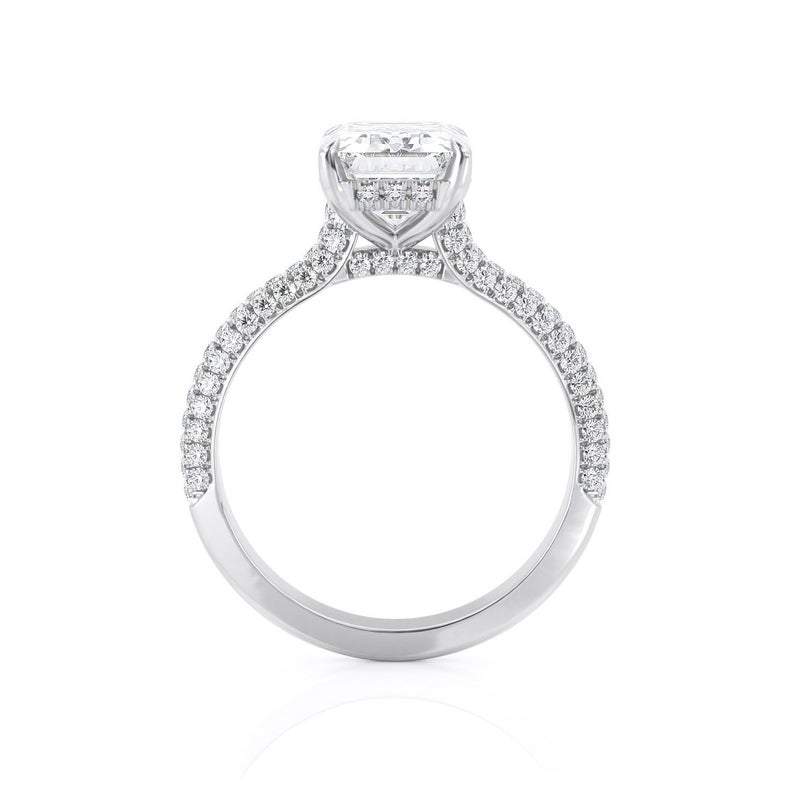 2.50ct Emerald Cut Moissanite, Classic Engagement Ring, Available in White Gold or Platinum