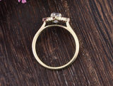 1.00ct Aqua Marine Oval Cut Engagement Ring, Vintage Art Deco Design, Choose Your Metal