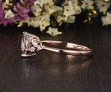 1.50ct Aqua Marine Pear Cut Engagement Ring, Vintage Design, Choose Your Metal