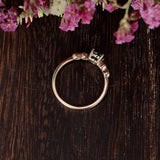 0.50ct Round Lab Grown Emerald Engagement Ring, Vintage Design, Choose Your Metal
