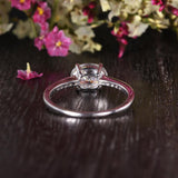 Oval Cut Moissanite Engagement Ring, Unique Vintage Design, Choose Your Stone Size & Metal
