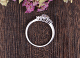 Pear Cut Moissanite Engagement Ring, Edwardian Design, Choose Your Stone Size & Metal