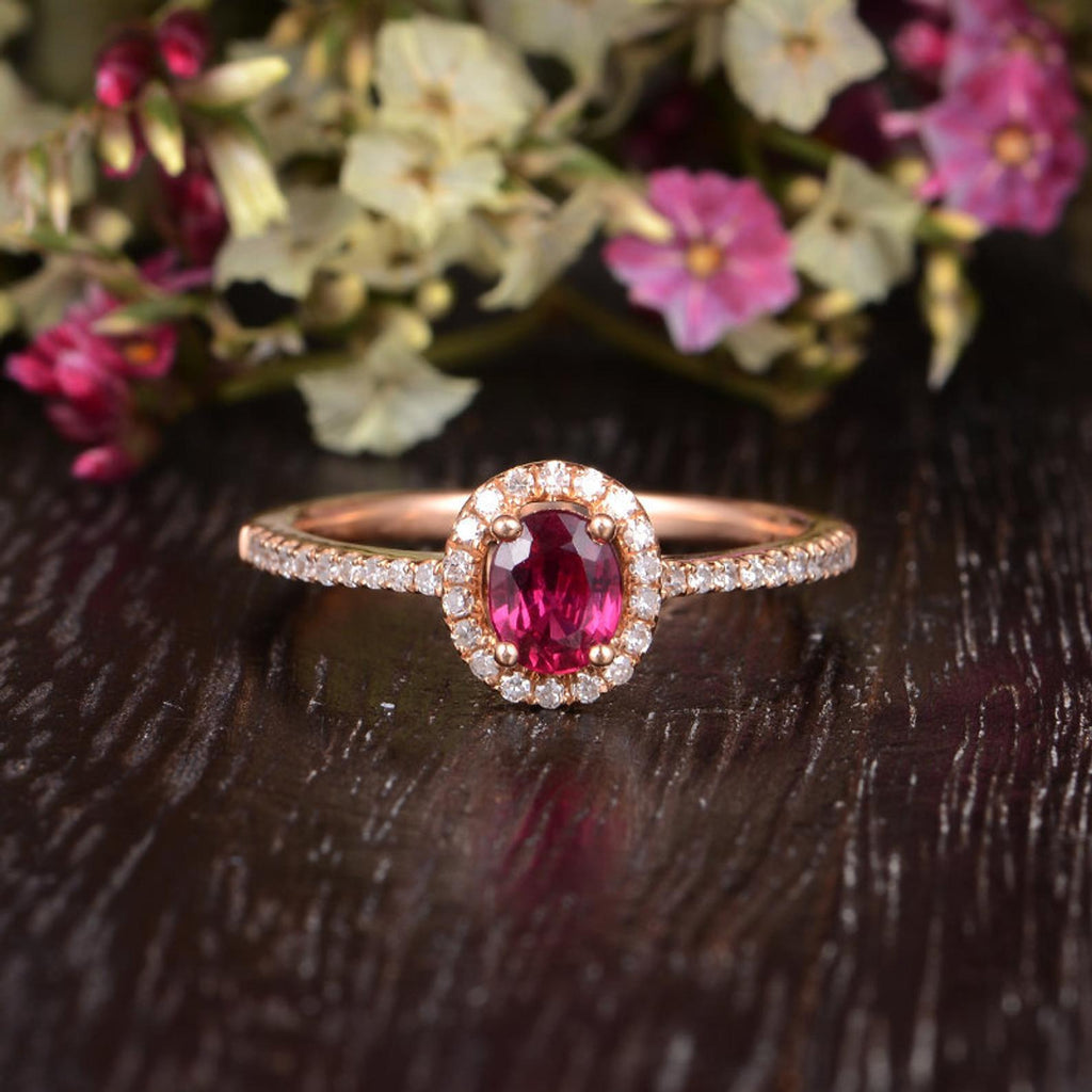 Lab created ruby engagement ring store