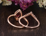 0.75ct Lab Created Ruby Engagement Ring, Art Deco Vintage Design, Maqruise Cut, Available In All Metal Types
