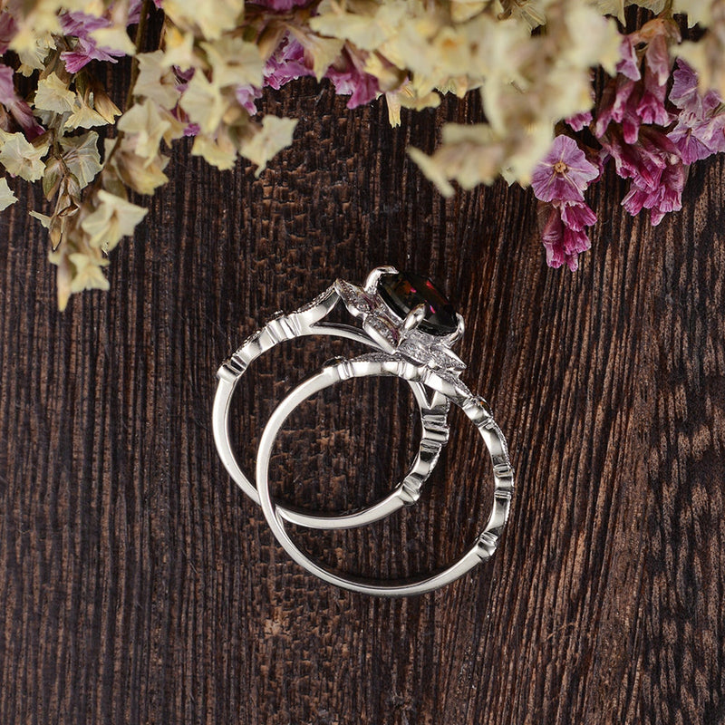 2.00ct Lab Created Ruby Engagement Ring, Art Deco Vintage Design, Cushion Cut, Available In All Metal Types
